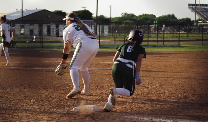 The Canton Eaglettes’ varsity softball team finished the regular season as the second-place team in District 15-4A. The Eaglettes will take on Longview Spring Hill in a best-of-three Class 4A Bi-district playoff series beginning April 24 (today) in Canton. The Eaglettes ended their regular season schedule with victories over Mabank and Lindale. Photo by Amber Curtis