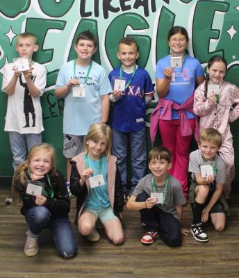 Canton Elementary School recently announced the members of the Student Council for the month of April which included front row, left to right, Harlow Robinson, Penelopi Simpson, Kenneth Reed, and Shaun Washington; and back row, Nash Williams, Spencer Williams, Chase Rogers, Preslee Green, and Kinleigh Murdock. Photo by David Barber