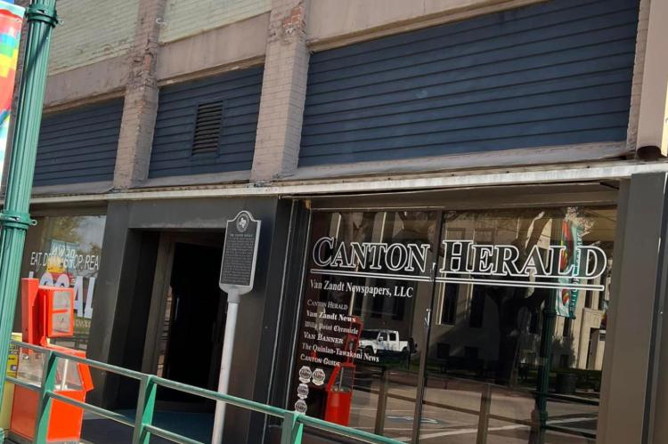 Repair work begins on awning