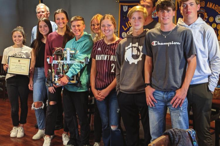 The Martins Mill ISD Robotics Team. Courtesy photo