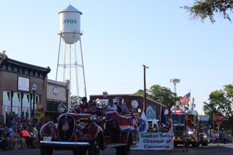 Veterans of Van Zandt County ushered in the July 4th parade in downtown Canton. Additional photos on 10A. Photos by Britne Hammons
