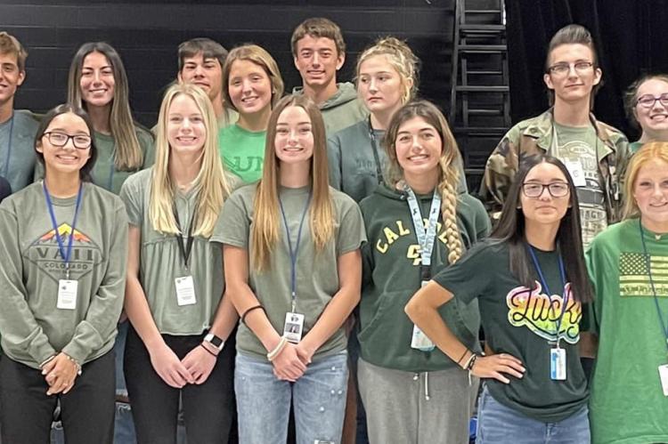 Wills Point ISD students and staffers showed their support for Wyatt Brey, the Brey family and the Canton community by wearing green clothing last week. Courtesy photo