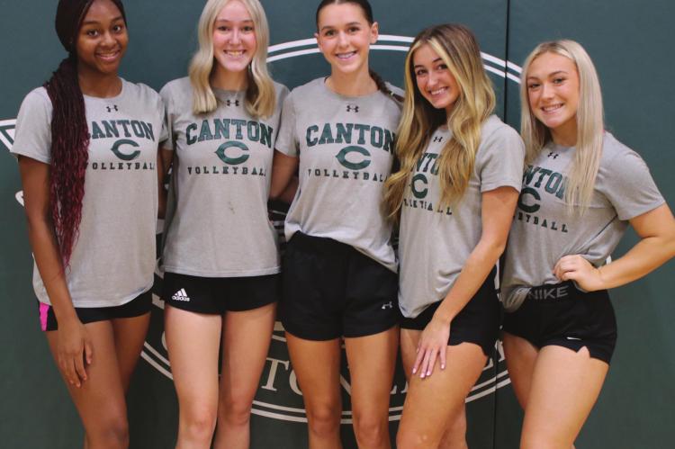 Airianna Pickens, Morgan Dunn, Emma Welty, Josie Krawietz and Maddie Wilson will look to power the Canton Eaglette program back into the playoffs this season. Photo by David Kapitan