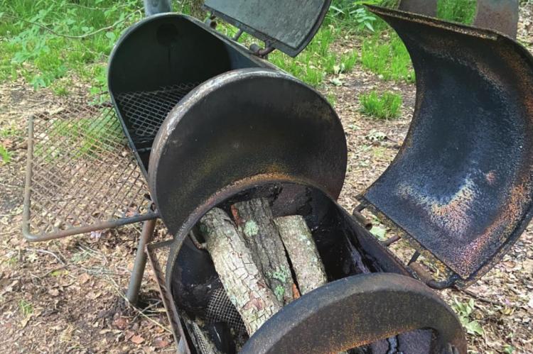 Luke purchased this old smoker about a quarter century ago and recently felt the need to put it back into action. Photo by Luke Clayton