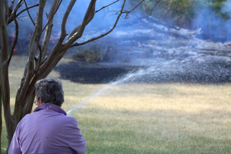 Area fire departments and local residents have been on high alert in recent weeks as dry, hot and occasionally windy conditions have heightened the risk of fires starting. Photo by Nick Gibbons/The County Eagle