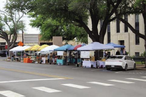 The Canton Main Street Market, formerly known as the Canton Farmers Market, opened its 2024 Spring season April 6 downtown along the west and south sides of the Van Zandt County Courthouse. The market will be open every Saturday, excluding First Monday Saturday, from 9 a.m. to 1 p.m. from April through June and again from September through November. For more information, call the Canton Main Street office at 903-567-1851. Photo by David Barber