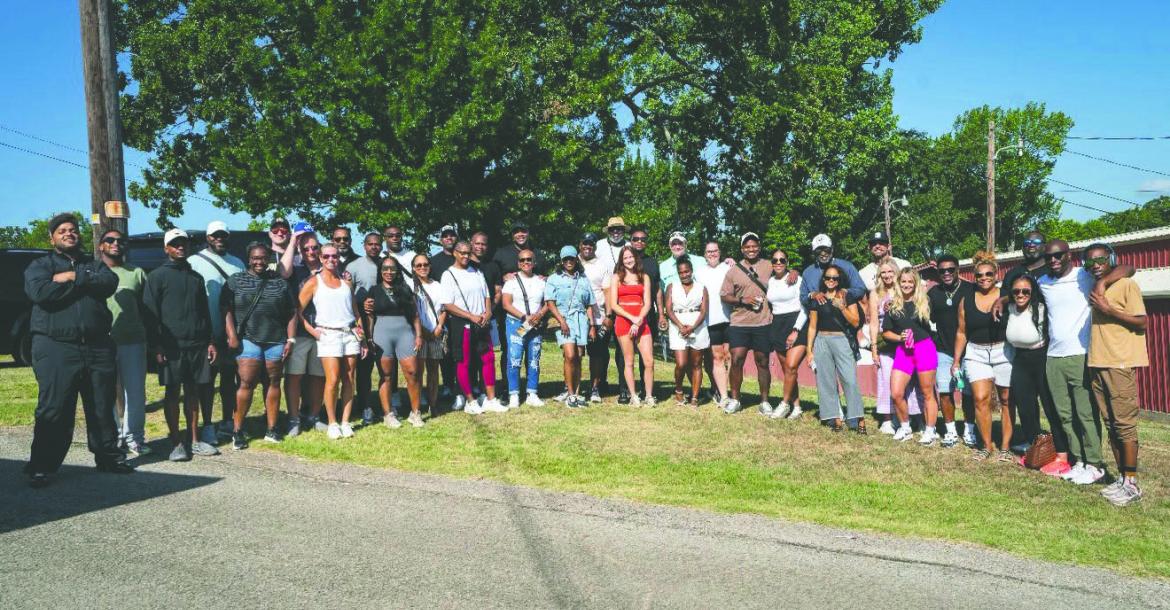 Among the thousands of visitors during First Monday Weekend over the Fourth of July holiday were members of the University of Colorado football coaching staff and their families led by Head Coach Deion Sanders. Courtesy photo