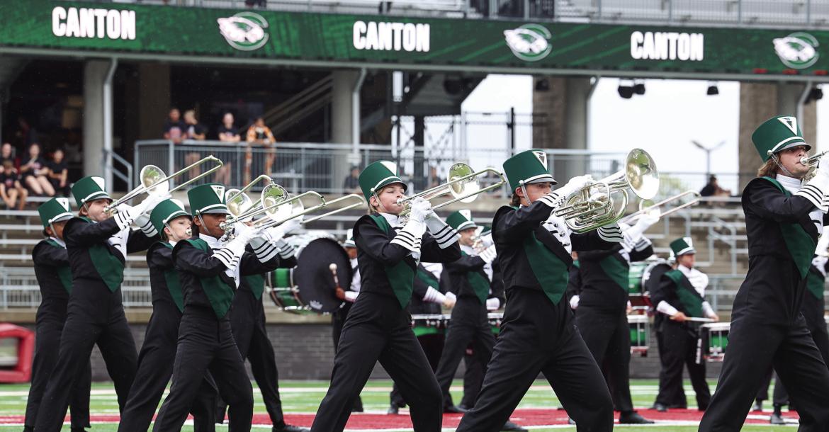 Photo by Don Johnson The Canton High School Band placed sixth at the Melissa Marching Showcase Saturday, Oct. 3. More photos page 8.
